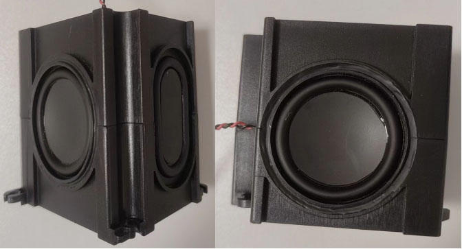 Multimedia speaker enclosure